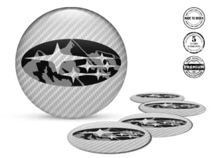 Subaru Rim Stickers Car Variant Domed Label Style
